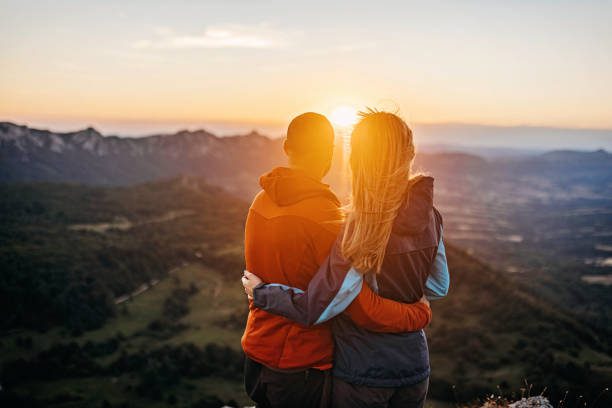 Happy couple after love spells in Switzerland