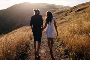 A happy couple reconciled after a love spell in Ireland.