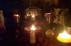 Prof. Galandi performing a spiritual love spell ceremony.