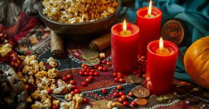 Authentic love spell ritual setup by Prof. Eric Galandi in the Dominican Republic