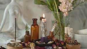 Powerful African love spell altar by Prof. Eric Galandi used for restoring relationships.