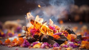 Divorce ritual altar used in African spell casting for emotional peace