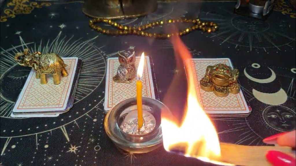 Happy couple with candlelight dinner