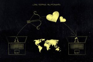 Long-distance relationship binding spell maintaining connection across miles